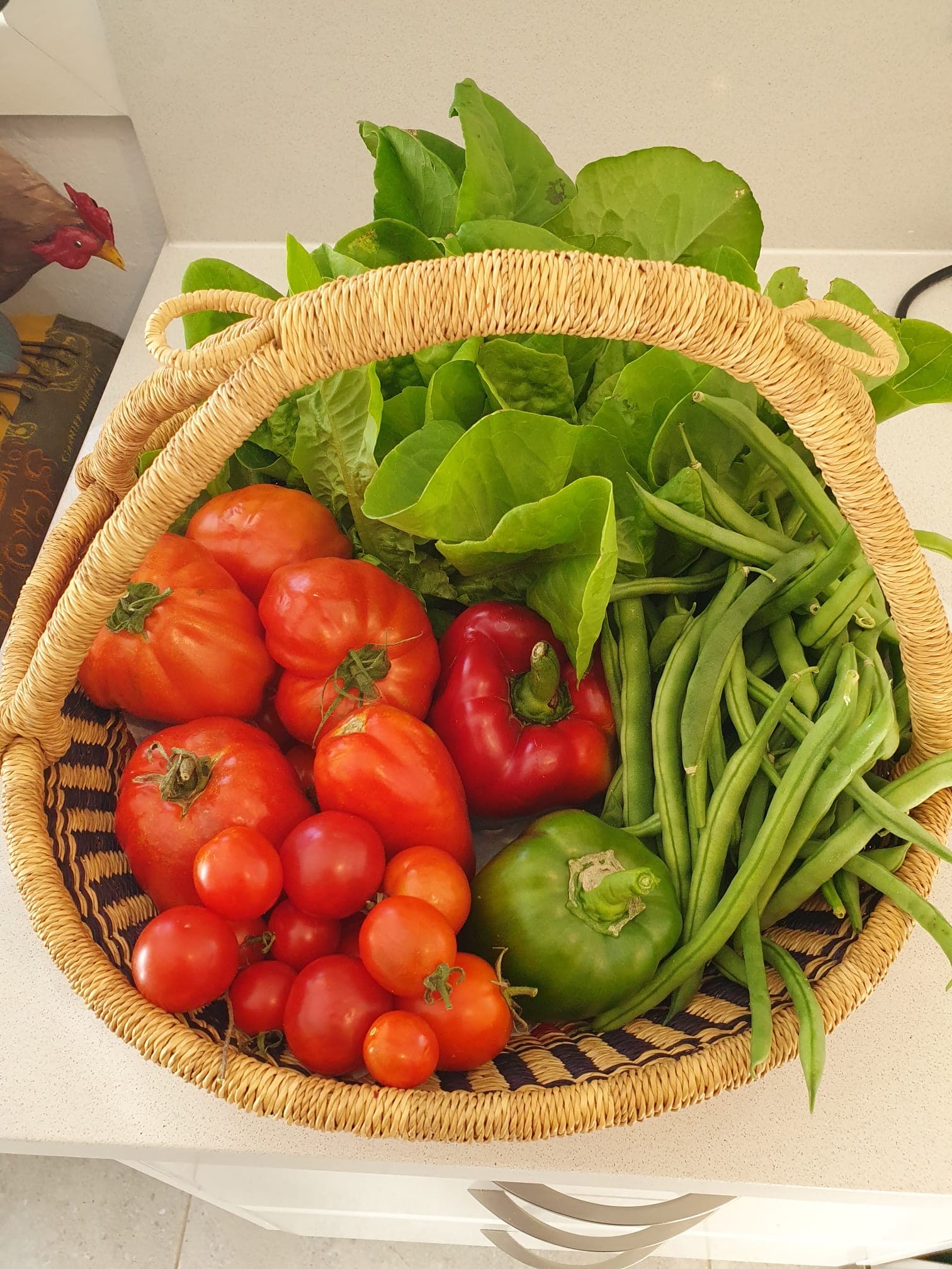 Beautiful basket of vegetables